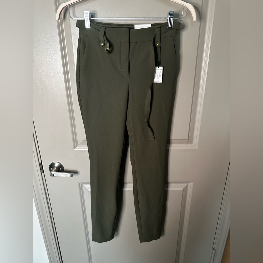 EXPRESS Stretch+ Skinny High Rise Belted Pant - Sz 00